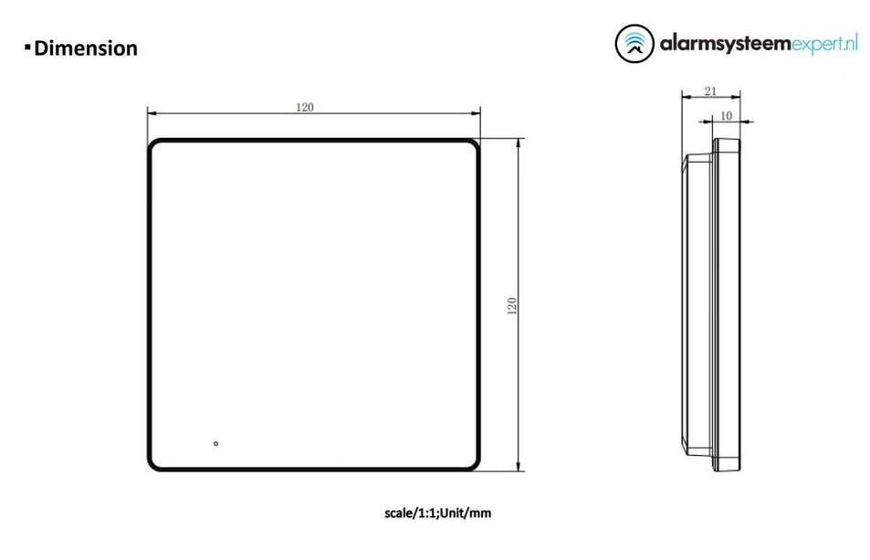 Hikvision DS-KH6110-WE1 Binnenpost met 4.3 inch scherm PoE/12v WiFi DEMO