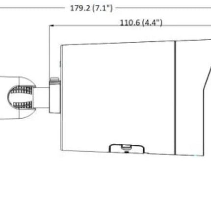Hikvision Hikvision DS-2CD2086G2H-IU 8Mp 4K Mini Bullet Svart, drivs av Darkfighter, AcuSense, 40m IR
