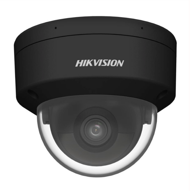 Hikvision DS-2CD2146G2H-ISU 2,8 mm 4 MP DarkFighter AcuSense Dome-kamera svart, PoE, mikrofon