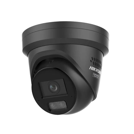 Hikvision Hikvision DS-2CD2347G3-LI2SUY/SL Svart, 4MP, ColorVu 3.0, Strobe LED/Siren, dubbel mikrofon, korrosionsskydd