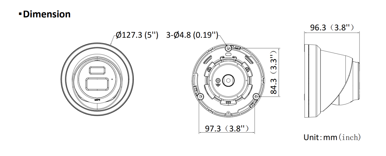 Hikvision DS-2CD2383G2-LI2U Svart, 8MP-torn, smart hybridljus, AcuSense, PoE, micro SD-kortplats, mikrofon DEMO