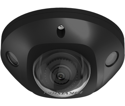 Hikvision Hikvision DS-2CD2546G2-IS 4MP Mini dôme Slot SD PoE IR-Led Microphone Noir