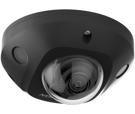 Hikvision Hikvision DS-2CD2546G2-IS 4MP Mini dôme Slot SD PoE IR-Led Microphone Noir