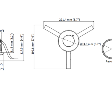 Hikvision Hikvision DS-2CD2E43G2-U(2,8MM), 4 MP AcuSense infälld mini-kupol