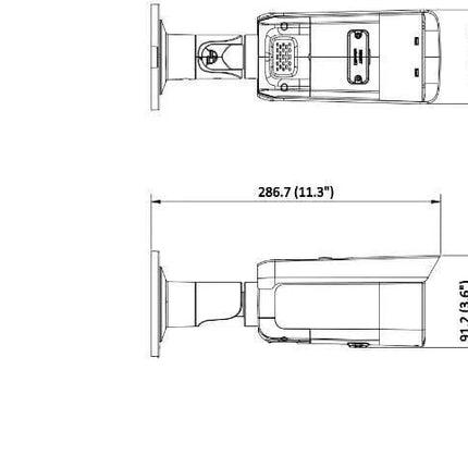 Hikvision Hikvision DS-2CD2T86G2H-IS2U/SL 8MP 4K Bullet, AcuSense, 60m IR. Haut-parleur et LED d'alarme