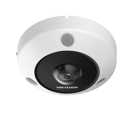 Hikvision Hikvision DS-2CD6365G1-IVS, 6Mp Fisheye 360gr. camera BUITEN versie, PoE, microfoon/speaker, sd slot