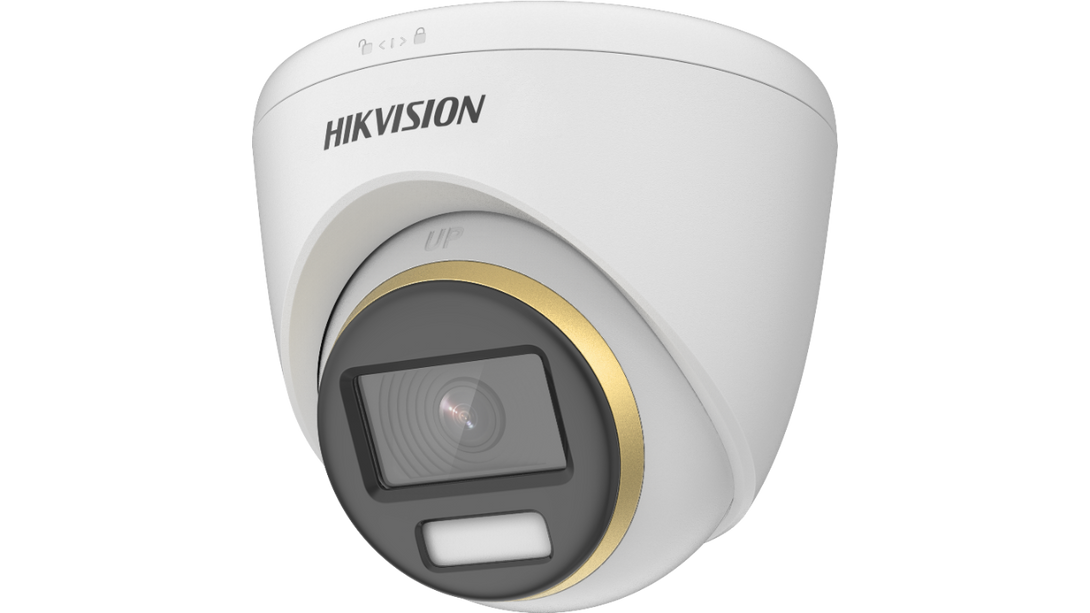 Hikvision Hikvision DS-2CE72UF3T-E Colorvu TurboHD Coax-PoC 4K-kamera, bild i fullfärg.