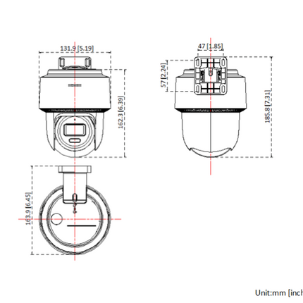 Hikvision Hikvision DS-2DE2C400MWG-E, 4MP Mini Pan Tilt (ingen zoom) kamera SD-kortplats PoE Hybrid IR-ljus, spårning