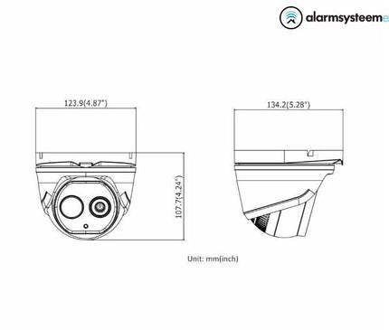 Hikvision Hikvision DS-2TD1228-2/QA, Wärmebild-Dome-Kamera mit zwei Spektralbereichen
