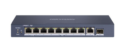 Hikvision DS-3E0510HP-E, Gigabit (High) PoE Switch, 8-Port, 1x Uplink