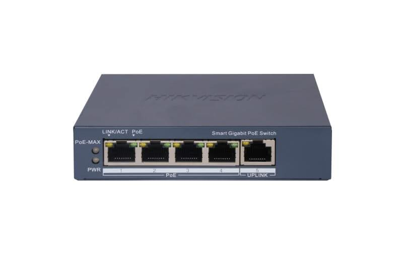 Hikvision DS-3E1505P-EI, 5-Port Smart Switch mit 4x PoE, 1000Mb/Gigabit