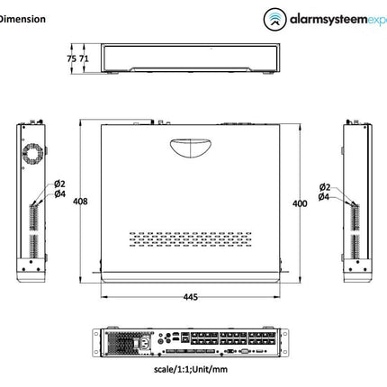 Hikvision DS-7732NI-M4/24P 32 canaux 24x connexions POE, 4K