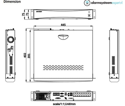 Hikvision Hikvision DS-7732NXI-I4/S Network video recorder 32 channel without PoE, 4x SATA