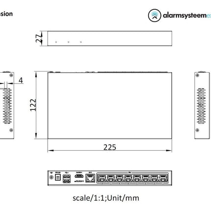 Hikvision Hikvision DS-E08NI-Q1/8P, Incl. 2TB SSD, Suitable for 8 IP cameras 8x PoE