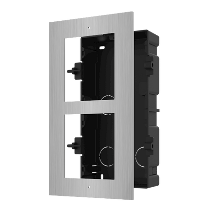 Hikvision Hikvision DS-KD-ACF2/S Cadre de montage 2 modules acier inoxydable