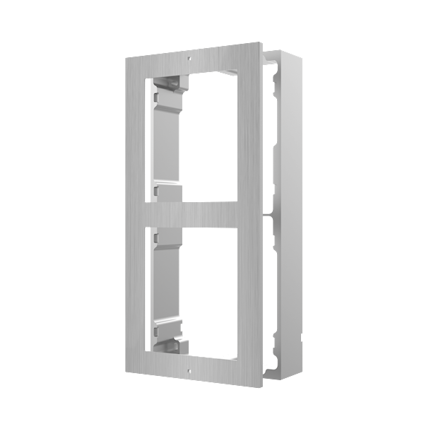 Hikvision Hikvision DS-KD-ACW2/S, modular intercom, surface mount frame 2 modules stainless steel