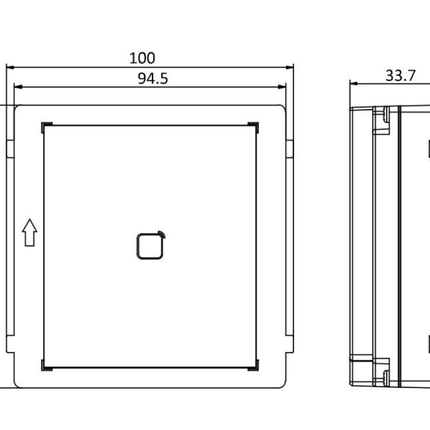 Hikvision Hikvision DS-KD-E, Module Interphone, Lecteur de carte EM