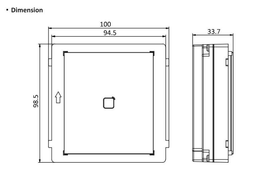 Hikvision Hikvision DS-KD-E, Modul Intercom, Kortläsare EM