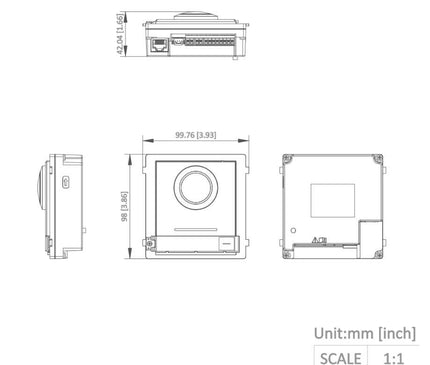 Hikvision Hikvision DS-KD8003-IME1 (B) Buitenpost Cameramodule