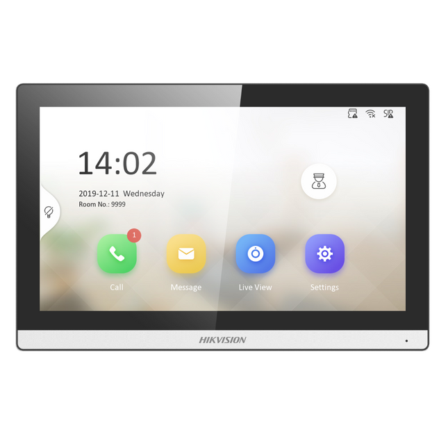 Hikvision Hikvision DS-KH6350-WTE1 Binnenscherm 7" TFT, Full HD, WiFi/PoE