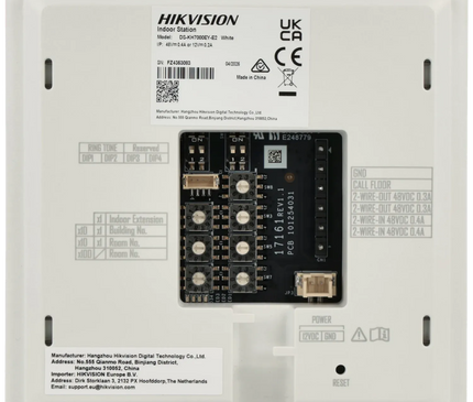 Hikvision DS-KH7000EY-E2-W, 2-trådig modulär intercom, inomhusenhet