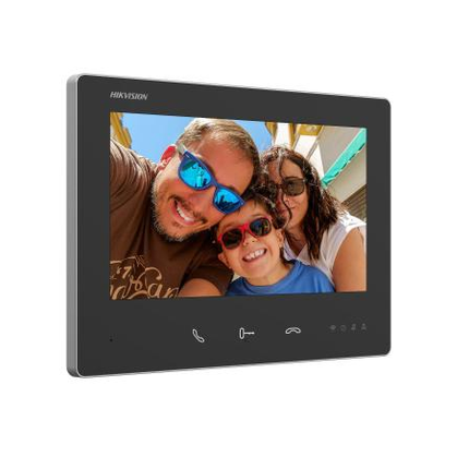 Hikvision Hikvision DS-KH7300EY-WTE2, 2-Wire Modular intercom, black indoor station, WiFi