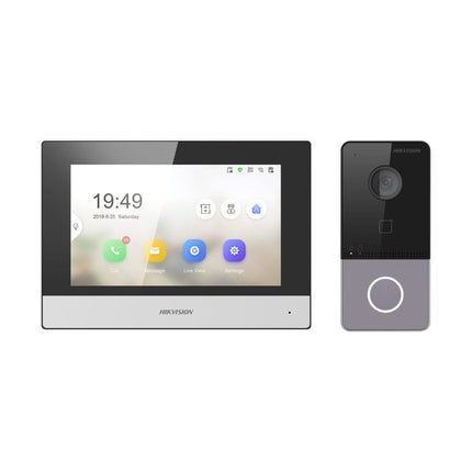 Hikvision Hikvision DS-KIS603-P(B) Video intercom kit 1 Video doorbell 1 Indoor station 7