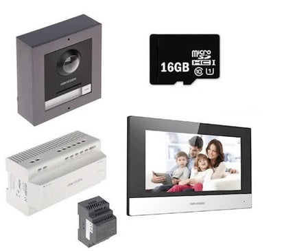 Hikvision Hikvision DS-KIS702Y 2-draads Video intercom set