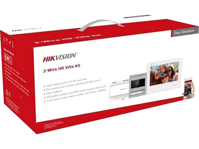 Hikvision Hikvision DS-KIS704EY Video intercom 2 Draads Full HD Aluminum 2-draads Set