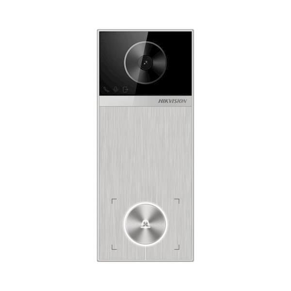 Hikvision Hikvision DS-KV6114-MWBE1, Videodörrklocka, WiFi/PoE, Micro SD-kortplats, 150 graders betraktningsvinkel (metallhölje)