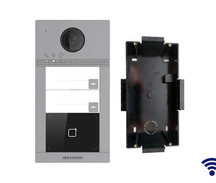 Hikvision Hikvision DS-KV8213-WME1 Encastré 2 poussoirs de sonnette illumination IR PoE 12v