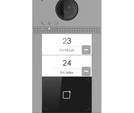 Hikvision Hikvision DS-KV8213-WME1 Encastré 2 poussoirs de sonnette illumination IR PoE 12v