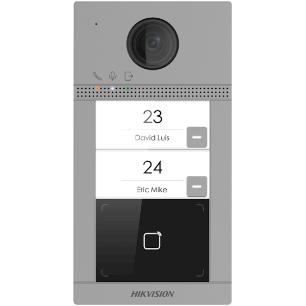 Hikvision Hikvision DS-KV8213-WME1 Encastré 2 poussoirs de sonnette illumination IR PoE 12v