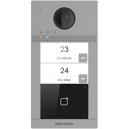 Hikvision Hikvision DS-KV8213-WME1 Infälld montering av 2 tryckknappar IR-belysning PoE 12v