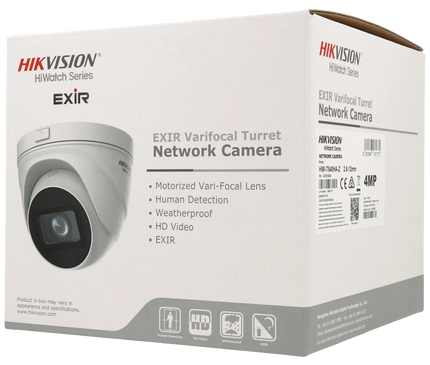 Hikvision Hikvision HWI-T640HA-Z 4MP motor zoom lens Turret camera, PoE, Micro SD slot, IR, Acusense