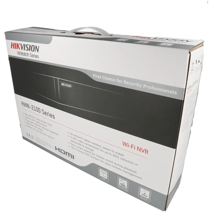 Hikvision HWN-2108MH-W, 8 Channel WiFi NVR, Without PoE, Max 4MP Cameras