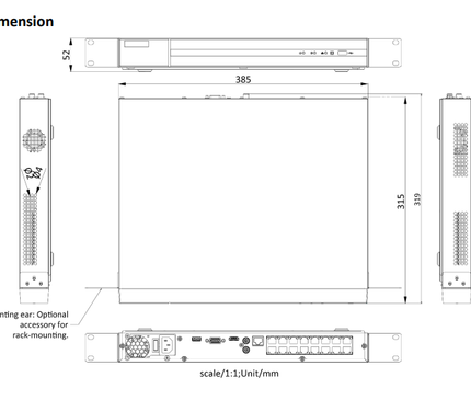 Hikvision Hikvision HWN-4216MH-16P, 16 Channel 8Mp/4K NVR, 16x PoE