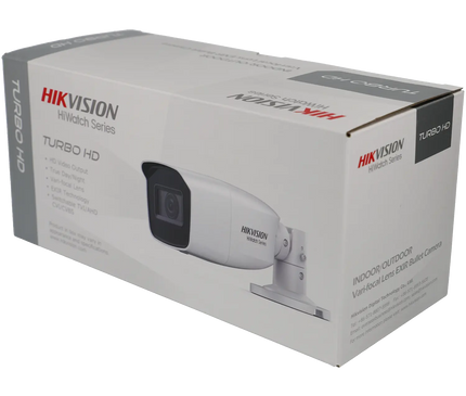 Hikvision Hikvision HWT-B320-VF, 2MP Motor Zoom 2.8-12mm lens, bullet camera, 40m IR, 4 in 1 video output coax