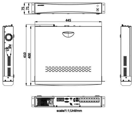 Hikvision Hikvision iDS-7716NXI-M4/16P/X, DeepinMind NVR 16-Kanal PoE, IP-Kamera bis zu 32 MP