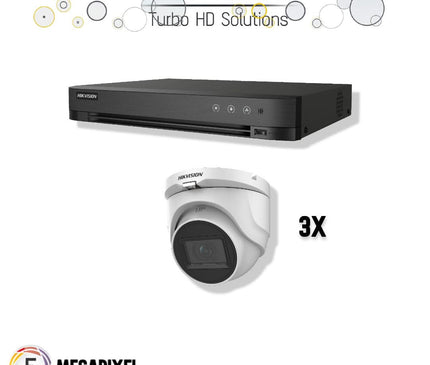 Hikvision Hikvision Turbo HD Set | 3x Eyeball | 5 Megapixel