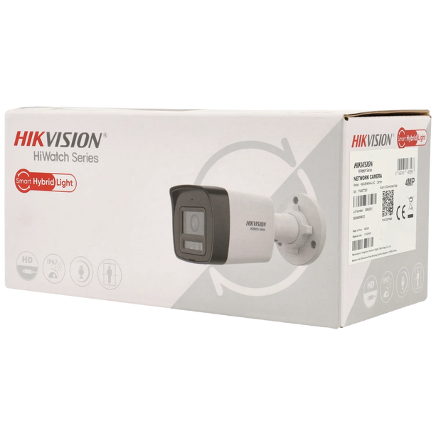Hikvision HWI-B140HA-LUC, 4Mp 2.8mm mini Bullet, Ingebouwde microfoon