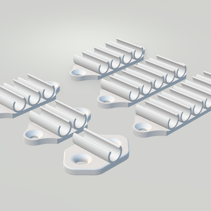 Hikvision Kabelclip – 1, 2, 4, 6 of 8-voudig | Kunststof Bevestigingsclip