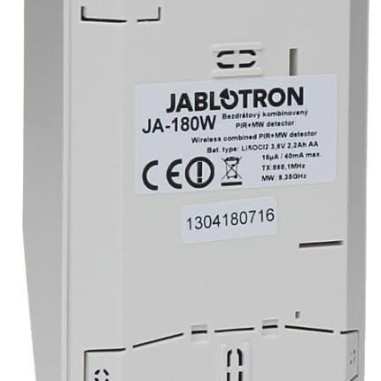 Jablotron JA-180W Draadloze PIR en MW detectie