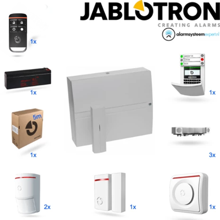 Jablotron JA103KR zonder GSM module + LAN Draadloos alarmsysteem  KIT (B)