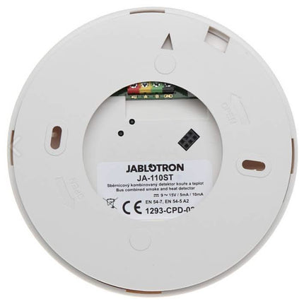 Jablotron JA-110ST BUS kombinerad rök- och värmedetektor