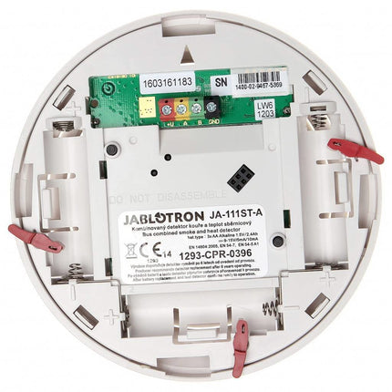Jablotron Jablotron JA-111ST-A BUS gecombineerde rook- en hitte detector met brand en inbraaksirene