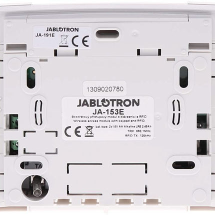 Jablotron JA-153E Panneau de contrôle à code sans fil avec RFID et clavier