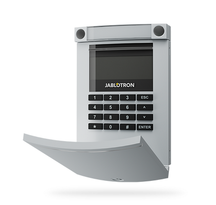 Jablotron Jablotron JA-154E-GR, styrenhet trådlös, LCD och RFID Grå