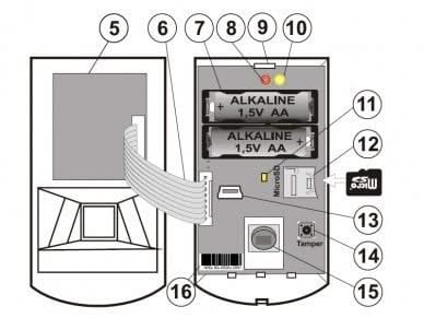 Jablotron Jablotron JA-160PC Funk-PIR-Bewegungsmelder mit eingebauter Fotokamera