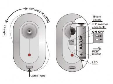 Jablotron Jablotron JA-185B Wireless glass breakage detector